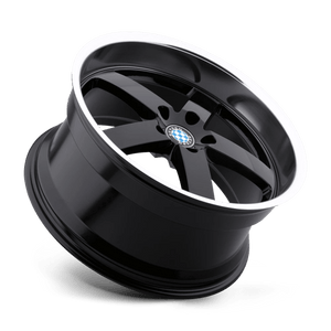 22" Beyern RAPP GLOSS BLACK W/ MIRROR CUT LIP 5X120