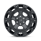 20X9.5 Black Rhino Hard Alloys CINCO GLOSS BLACK W/ STAINLESS BOLT 5X150