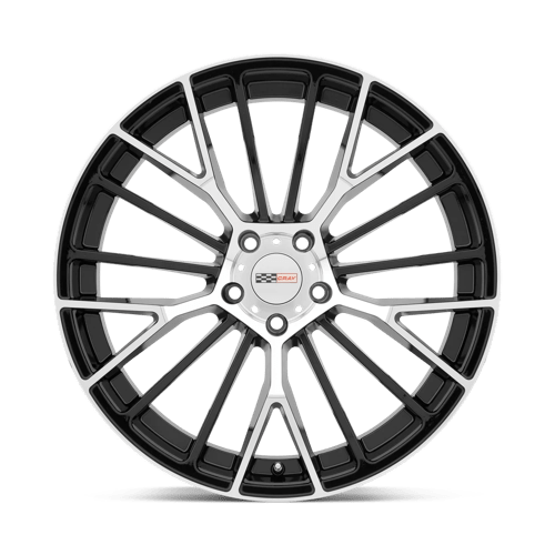 20" Cray ASTORIA GLOSS BLACK W/ MIRROR CUT FACE 5X120.65
