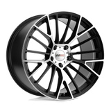 20X11 Cray ASTORIA GLOSS BLACK W/ MIRROR CUT FACE 5X120.65