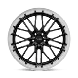 20" Cray EAGLE GLOSS BLACK W/ MIRROR CUT LIP 5X120.65