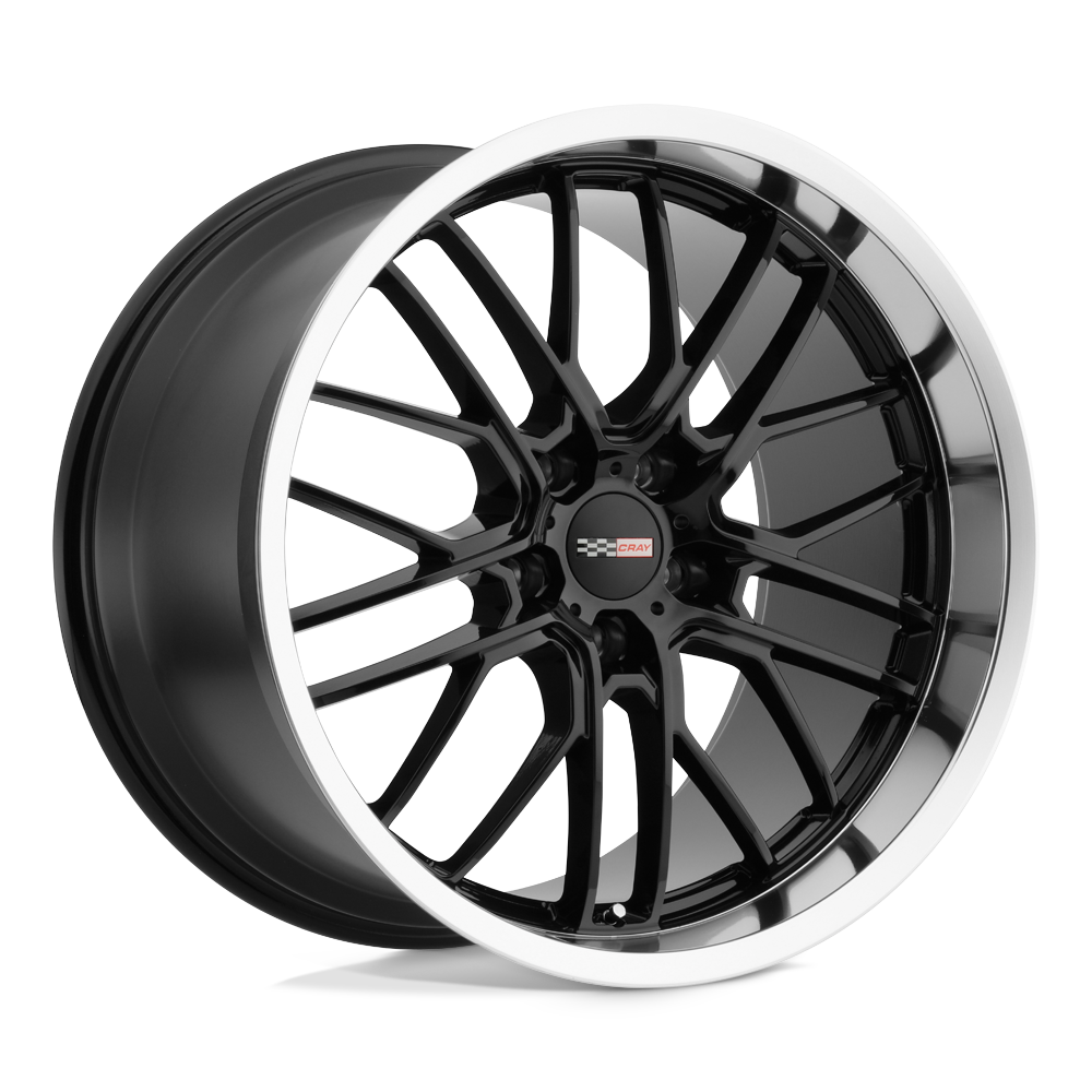 20X10.5 Cray EAGLE GLOSS BLACK W/ MIRROR CUT LIP 5X120.65