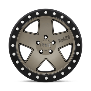 20X9.5 Black Rhino Hard Alloys CRAWLER MATTE BRONZE W/ BLACK RING 5X127