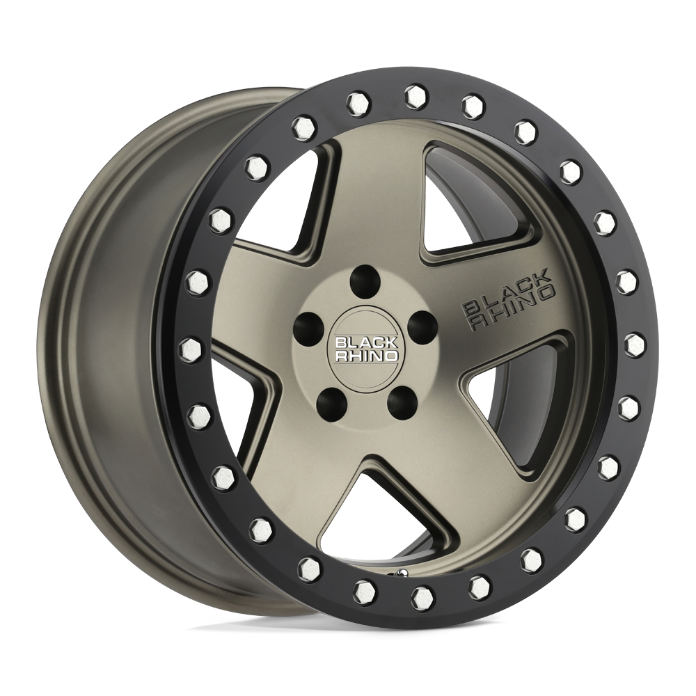 18" Black Rhino Hard Alloys CRAWLER MATTE BRONZE W/ BLACK RING 5X139.7