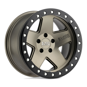 18" Black Rhino Hard Alloys CRAWLER MATTE BRONZE W/ BLACK RING 5X139.7