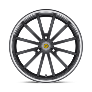 15X5.5 Genius DARWIN GUNMETAL W/ MIRROR CUT LIP 3X112