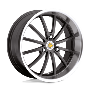 15X5.5 Genius DARWIN GUNMETAL W/ MIRROR CUT LIP 3X112