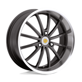 15" Genius DARWIN GUNMETAL W/ MIRROR CUT LIP 3X112