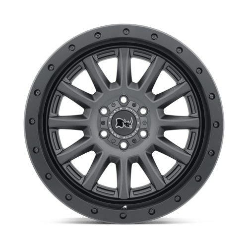 17" Black Rhino Hard Alloys DUGGER GUN BLACK 5X150