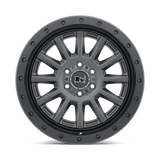 17" Black Rhino Hard Alloys DUGGER GUN BLACK 5X114.3