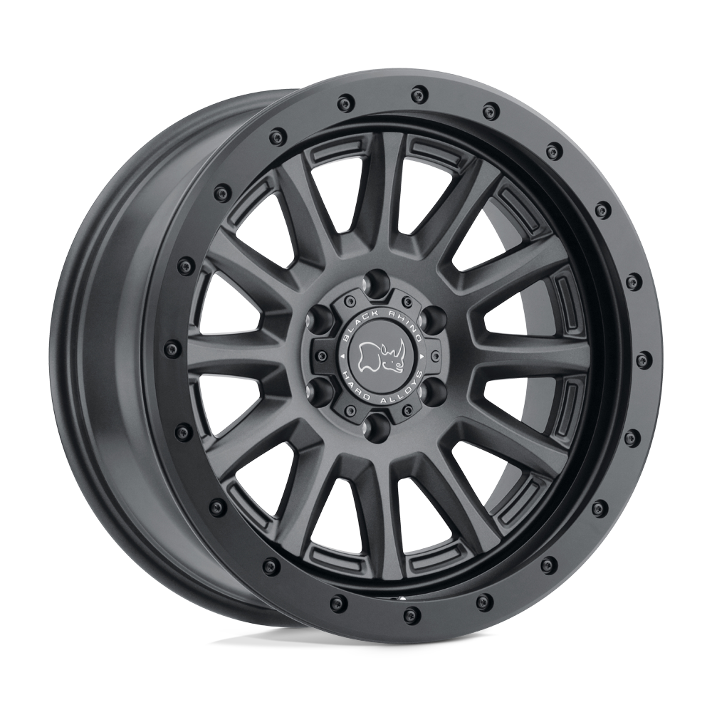 17" Black Rhino Hard Alloys DUGGER GUN BLACK 6X139.7
