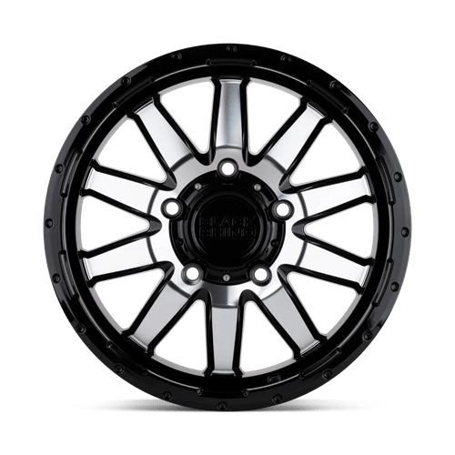 18" Black Rhino Hard Alloys EXCURSION GLOSS BLACK W/ MIRROR FACE 6X139.7