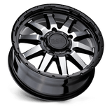 18X8 Black Rhino Hard Alloys EXCURSION GLOSS BLACK W/ MIRROR FACE 6X139.7