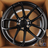 20” Wheels Fit Porsche Macan 2019–2025 |  OE Style Rims |  Gloss Black |  Staggered Set of 4