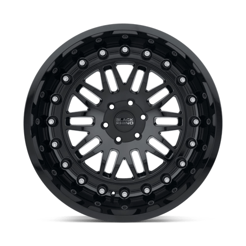 18" Black Rhino Hard Alloys FURY GLOSS BLACK 6X135