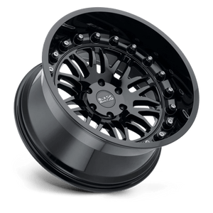 18X9.5 Black Rhino Hard Alloys FURY GLOSS BLACK 5X150