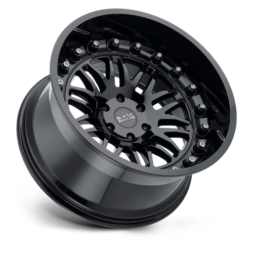 18" Black Rhino Hard Alloys FURY GLOSS BLACK 5X150