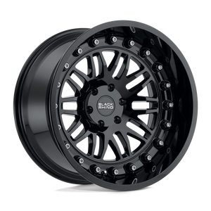 18" Black Rhino Hard Alloys FURY GLOSS BLACK 5X150