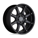 20" Black Rhino Hard Alloys GLAMIS MATTE BLACK 5X139.7
