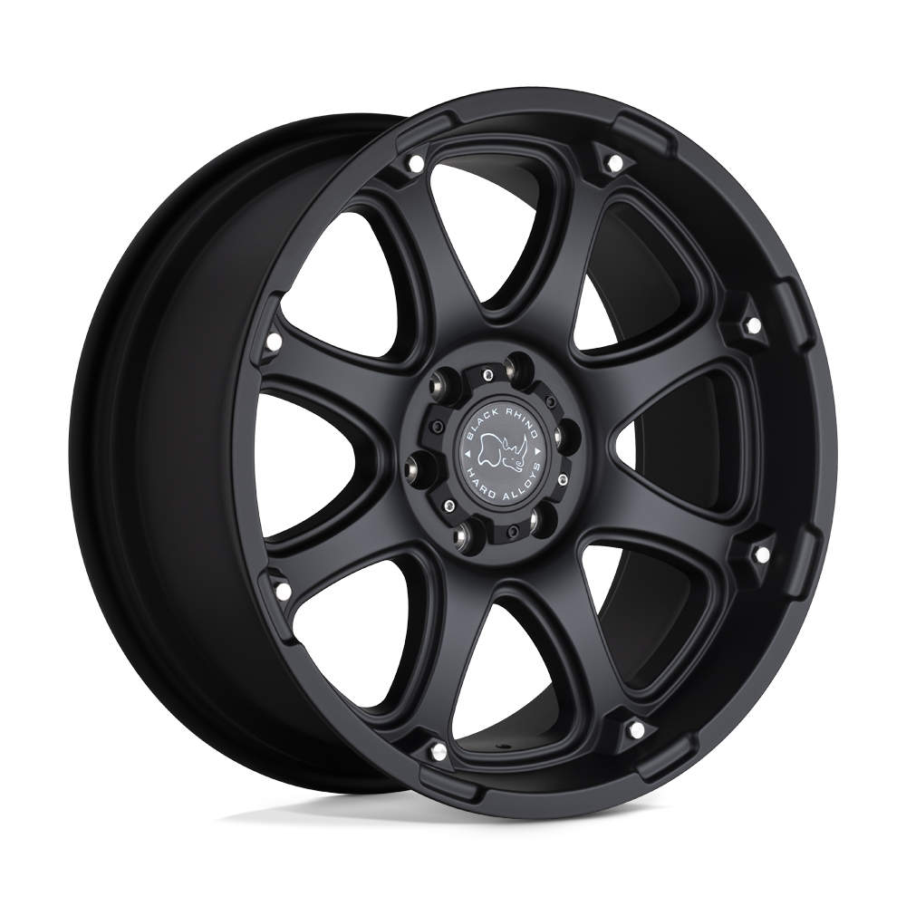 20X9 Black Rhino Hard Alloys GLAMIS MATTE BLACK 8X165.1