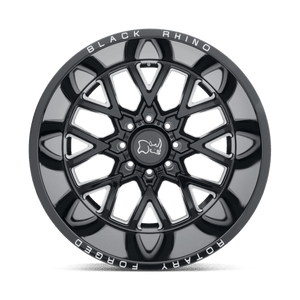 20" Black Rhino Hard Alloys GRIMLOCK GLOSS BLACK & MILLED 8X180