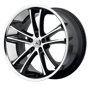 22X10 Asanti Black ABL-1 PEGASI MACHINED FACE W/ SS LIP 5X120