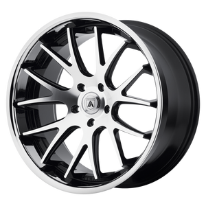 22X9 Asanti Black ABL-3 CASTOR MACHINED FACE W/ SS LIP 5X112