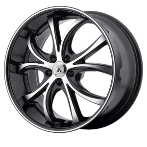20X8.5 Asanti Black ABL-7 CHROME 5X115