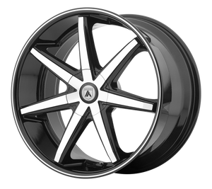 20X10 Asanti Black ABL-9 MACHINED FACE W/ BLACK LIP 5X127