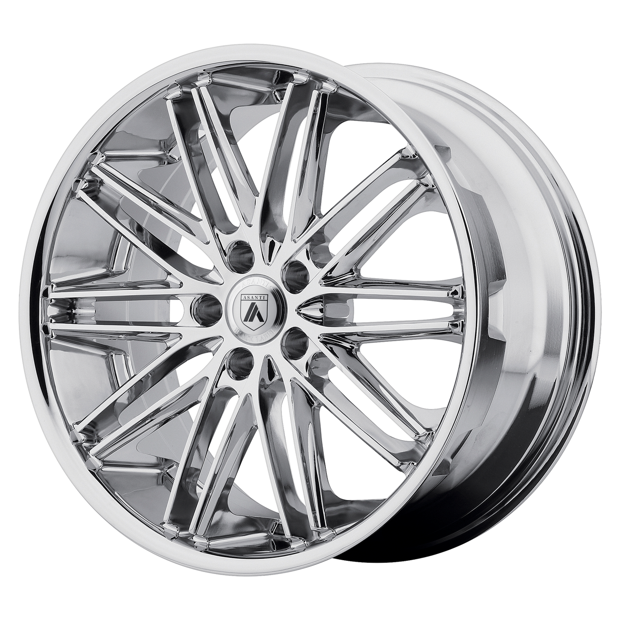 20X8.5 Asanti Black ABL-10 POLLUX CHROME 5X112