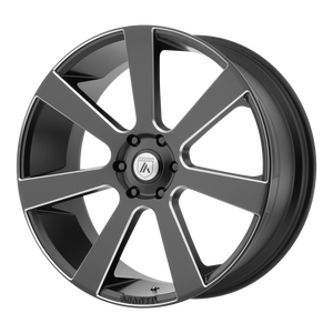 22X9 Asanti Black ABL-15 APOLLO SATIN BLACK MILLED 5X120