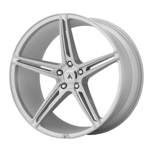 20X9 Asanti Black ABL-22 ALPHA 5 BRUSHED SILVER 5X112