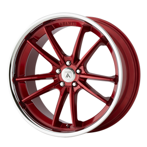 20X10.5 Asanti Black ABL-23 SIGMA CANDY RED W/ CHROME LIP 5X112