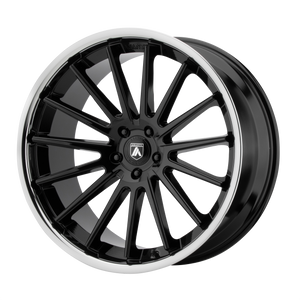 22X10.5 Asanti Black ABL-24 BETA GLOSS BLACK W/ CHROME LIP 5X127
