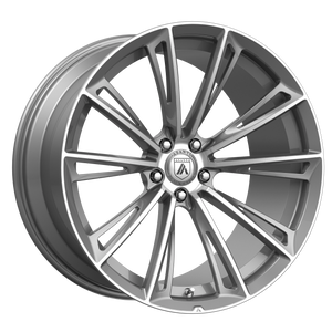 22X9.5 Asanti Black ABL30 CORONA TITANIUM BRUSHED 6X120