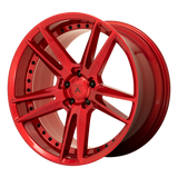 20X9 Asanti Black ABL-33 REIGN CANDY RED 5X115