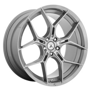 22X9 Asanti Black ABL-37 MONARCH TITANIUM BRUSHED 5X112
