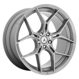 22X9 Asanti Black ABL-37 MONARCH TITANIUM BRUSHED 5X120