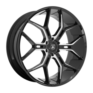 24X10 Asanti Black ABL-38 MONARCH TRUCK GLOSS BLACK MILLED 6X139.7