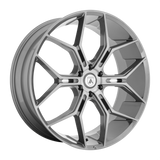 22X9.5 Asanti Black ABL-38 MONARCH TRUCK TITANIUM BRUSHED 6X139.7