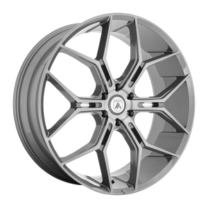 22X9.5 Asanti Black ABL-38 MONARCH TRUCK TITANIUM BRUSHED 6X139.7