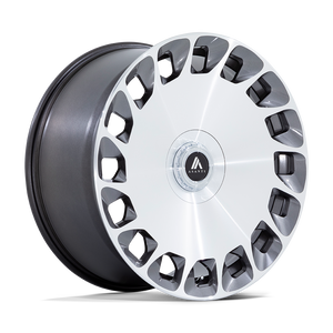 22X9 Asanti Black AB045 ARISTOCRAT GLOSS PLATINUM BRIGHT MACH FC 5X112/5X120