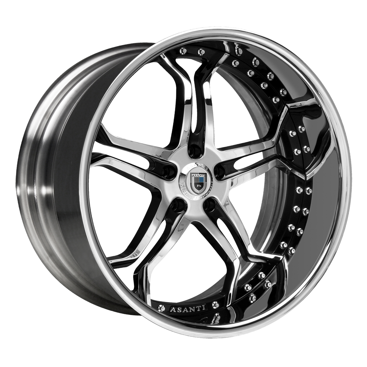 22X9 Asanti Forged AF173 BRUSHED 5X112