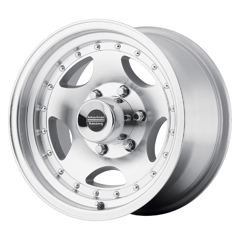 15X10 American Racing AR23 MACHINED W/ CLEAR COAT 5X127