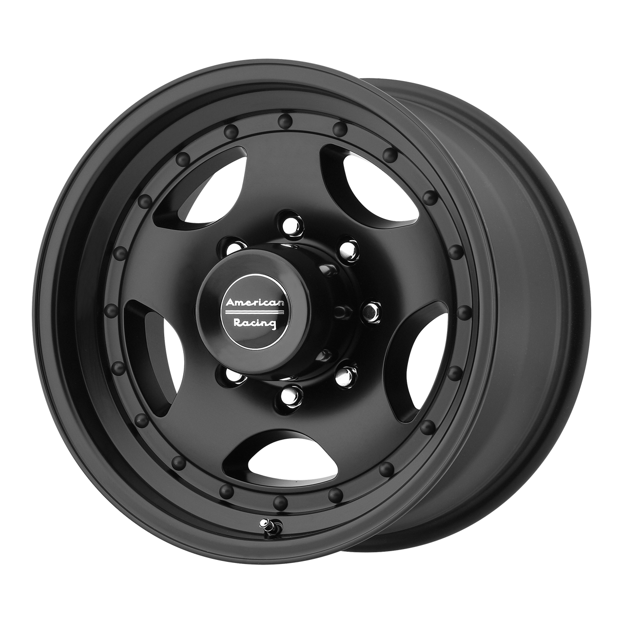 15X10 American Racing AR23 SATIN BLACK W/ CLEAR COAT 5X127