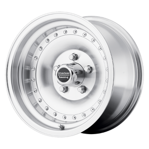 15X8 American Racing AR61 OUTLAW I MACHINED W/ CLEAR COAT 5X127