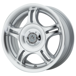 18X8 American Racing AR95T MACHINED W/ CLEAR COAT 6X132