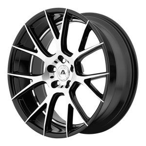 22X9 Adventus AVX-7 GLOSS BLACK MACHINED 5X114.3