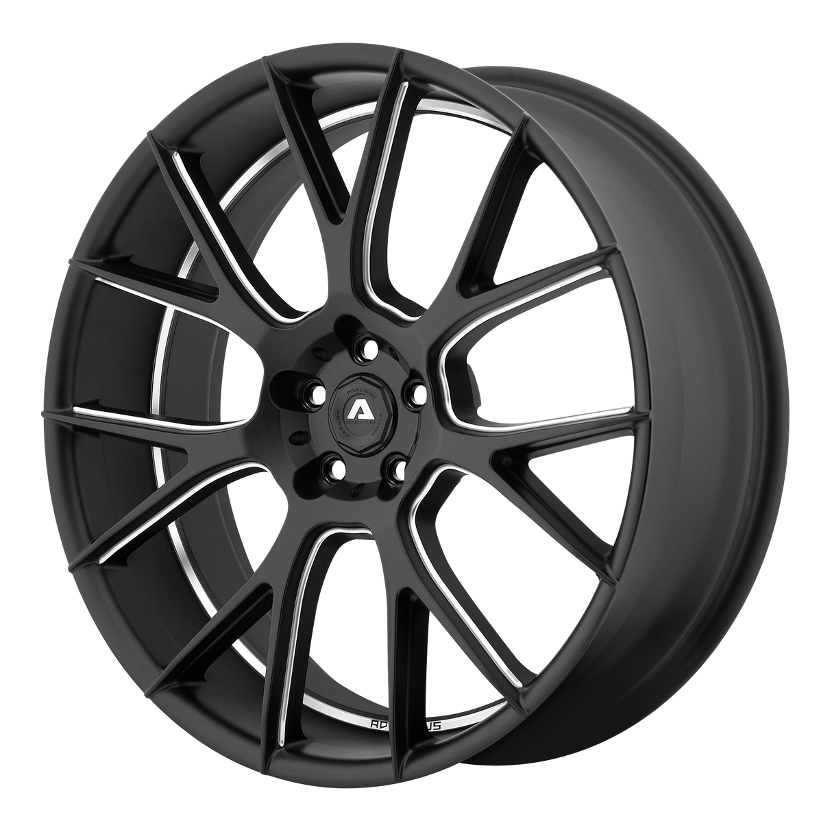 22X10 Adventus AVX-7 MATTE BLACK MILLED 5X130