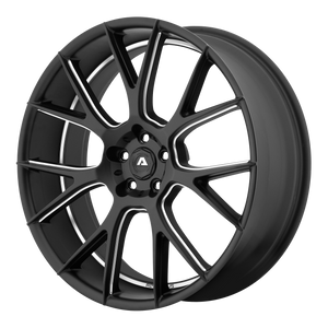 22X9 Adventus AVX-7 MATTE BLACK MILLED 5X130